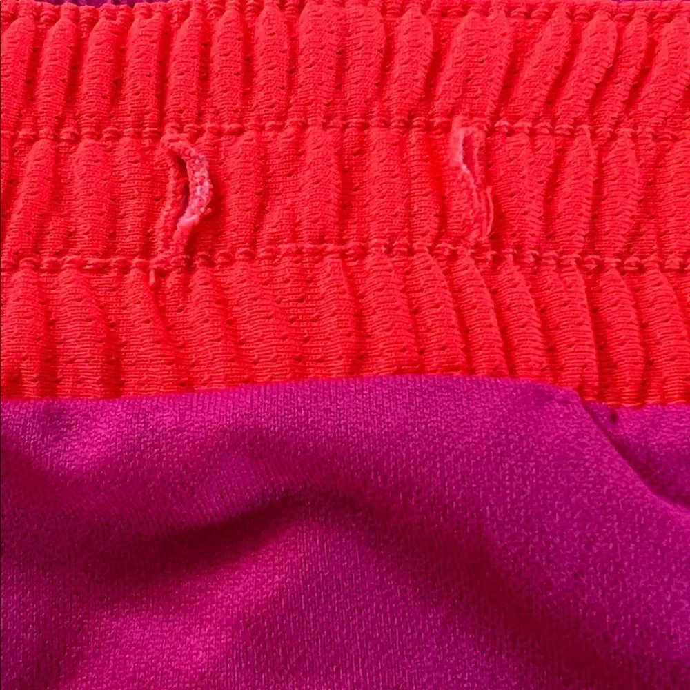 NIKE - DRY FIT  Women's Vibrant Pink and Orange Athletic Shorts